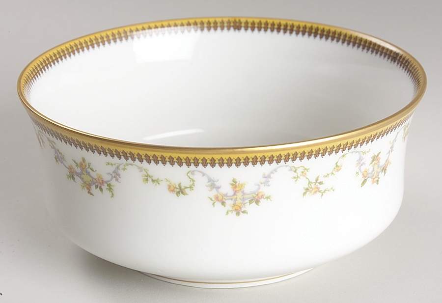 The Valmont (Old, Gold Trim) Cranberry Bowl by Haviland-1