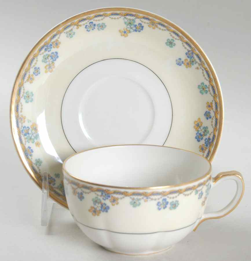 Valpariso Flat Cup & Saucer Set by Haviland-1