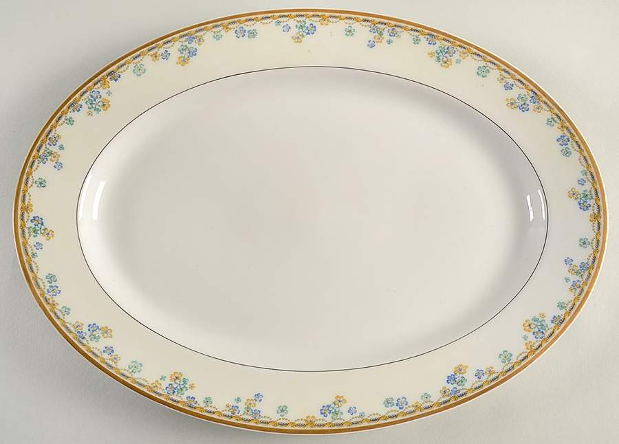 Valpariso 13" Oval Serving Platter by Haviland-1