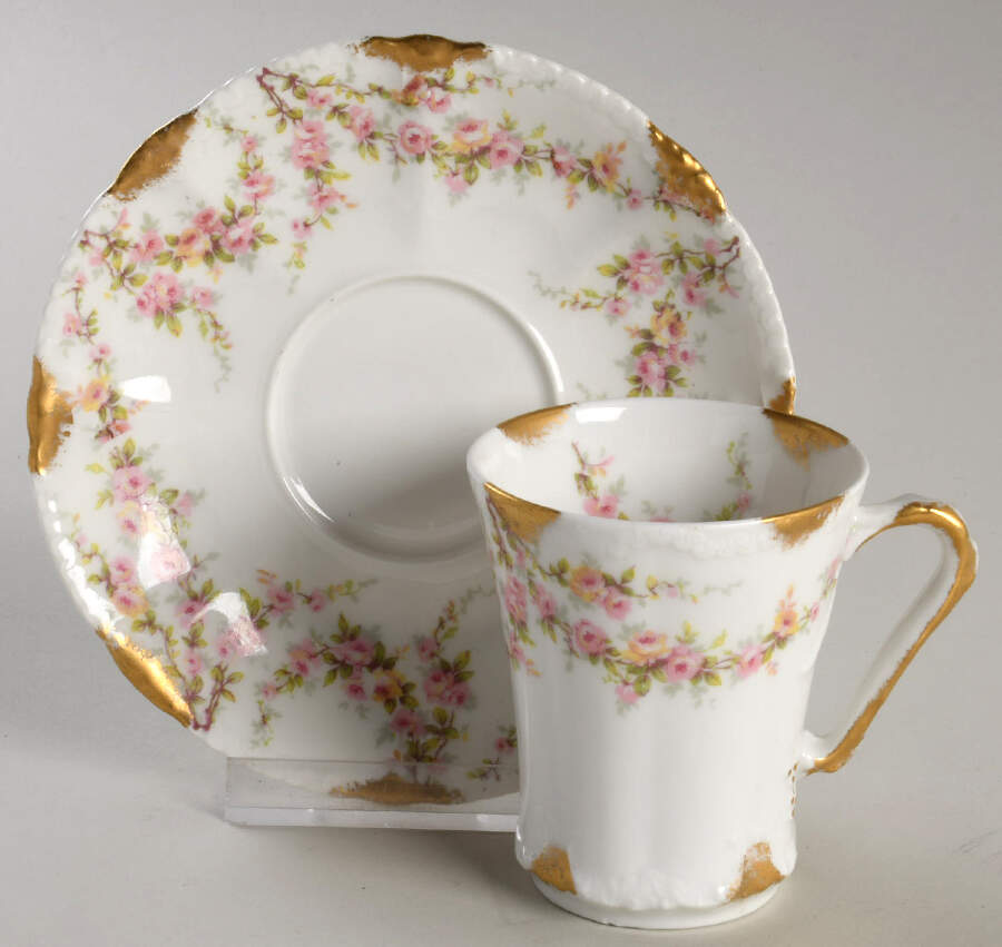 Varenne (France) Chocolate Cup & Saucer Set by Haviland-1