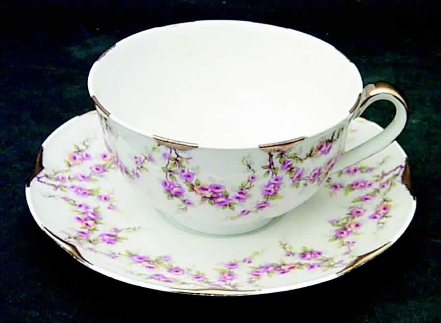 Varenne (France) Flat Cup & Saucer Set by Haviland-1