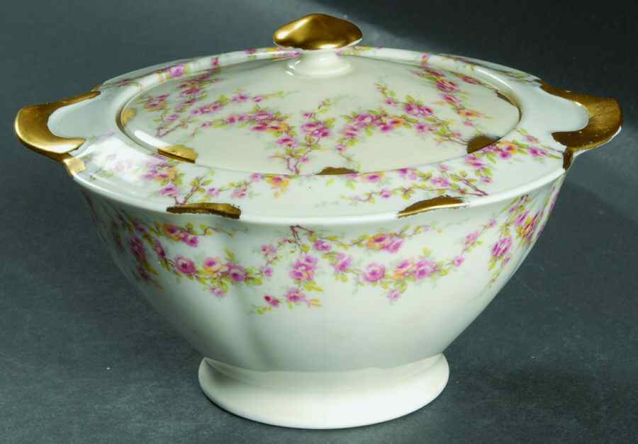 Varenne (France) Sugar Bowl & Lid by Haviland-1