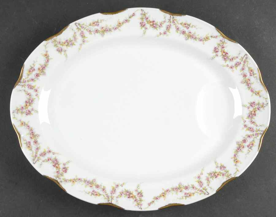 Varenne (France) 14" Oval Serving Platter by Haviland-1
