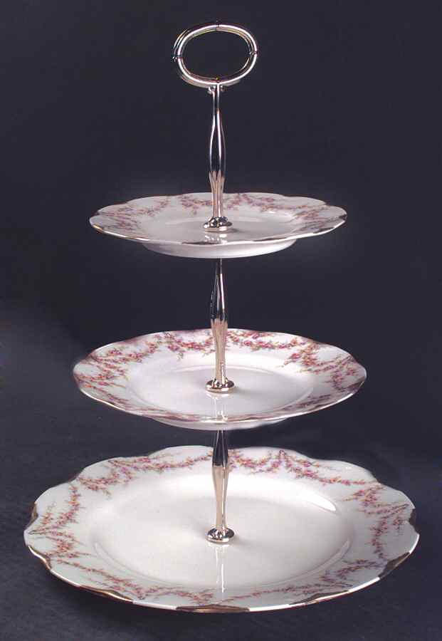 Varenne (New York) 13 7/8"-14 1/4" 3-Tiered Serving Tray(DP,SP,BB) HC by Haviland-1