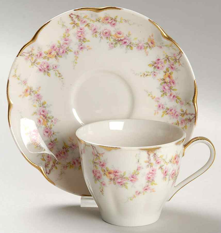 Varenne (New York) Flat Demitasse Cup & Saucer Set by Haviland-1