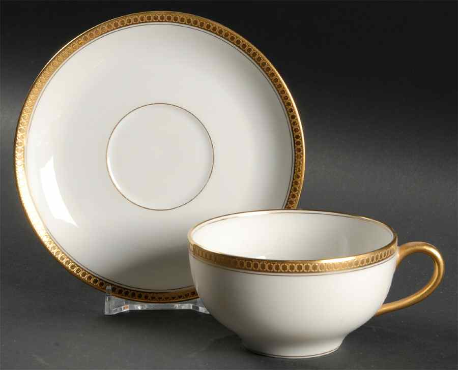 Vassar Flat Cup & Saucer Set by Haviland-1