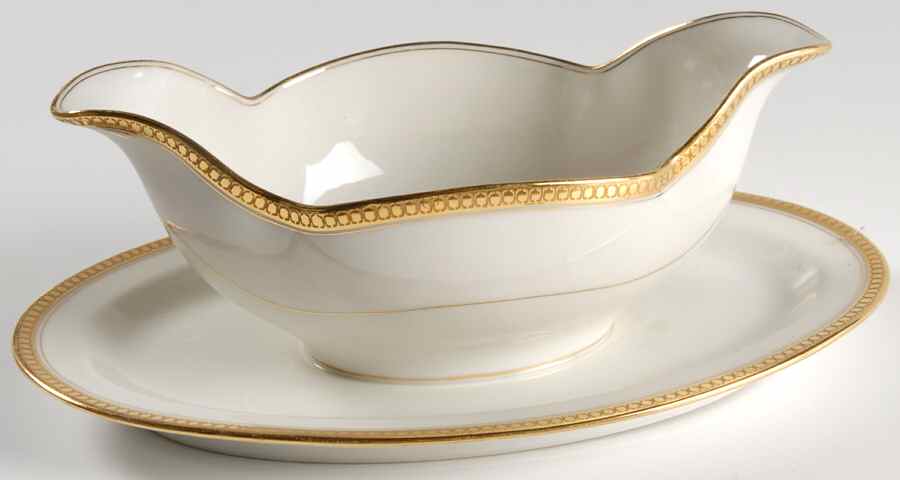 Vassar Gravy Boat with Attached Underplate by Haviland-1