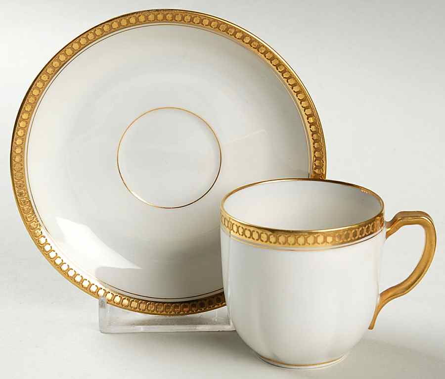 Vassar Flat Demitasse Cup & Saucer Set by Haviland-1