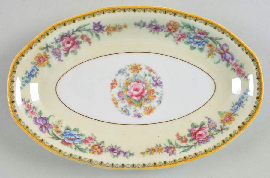 Vendome (Older, Yellow Trim) Relish by Haviland-1