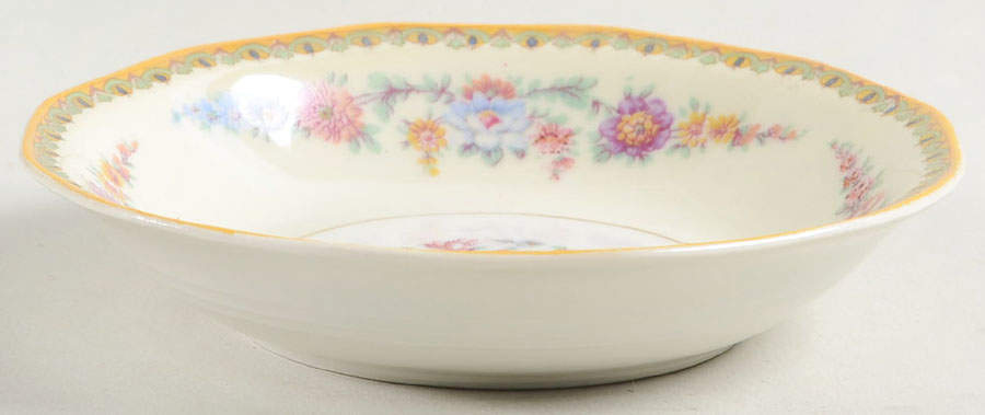 Vendome (Older, Yellow Trim) Fruit/Dessert (Sauce) Bowl by Haviland-1