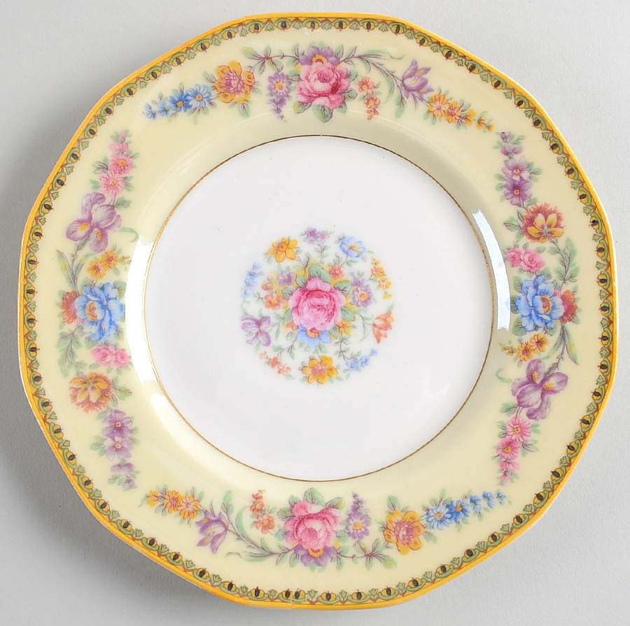 Vendome (Older, Yellow Trim) Salad Plate by Haviland-1