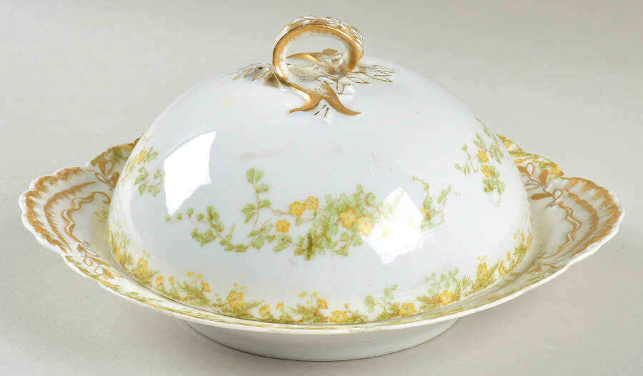 Venetia Round Covered Butter by Haviland-1