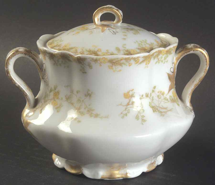 Venetia Sugar Bowl & Lid by Haviland-1