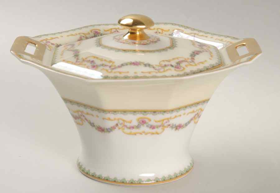 Venice Sugar Bowl & Lid by Haviland-1
