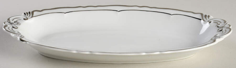 Versailles White (Platinum Trim) Relish by Haviland-1