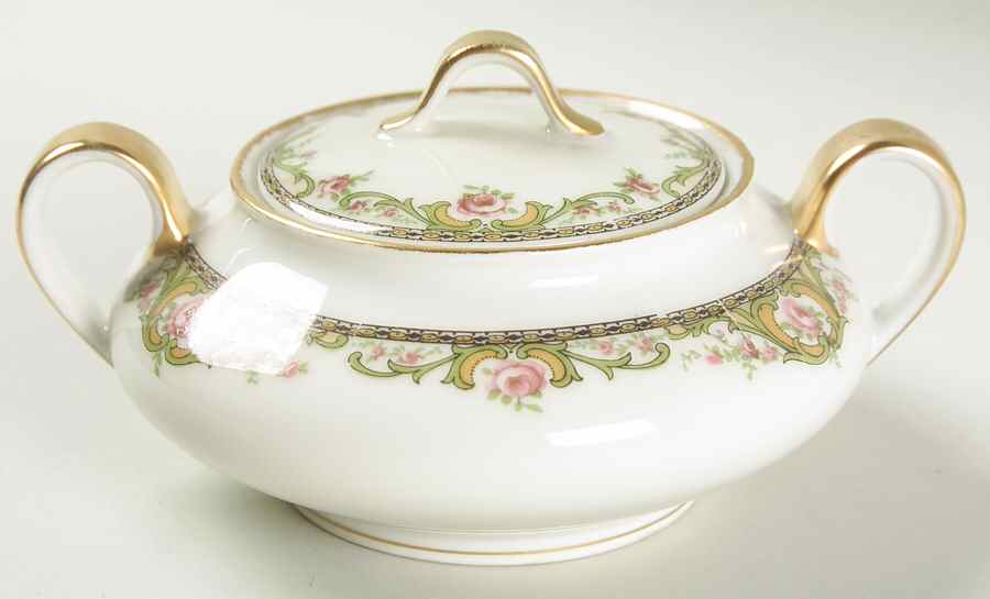 Verdun Sugar Bowl & Lid by Haviland-1