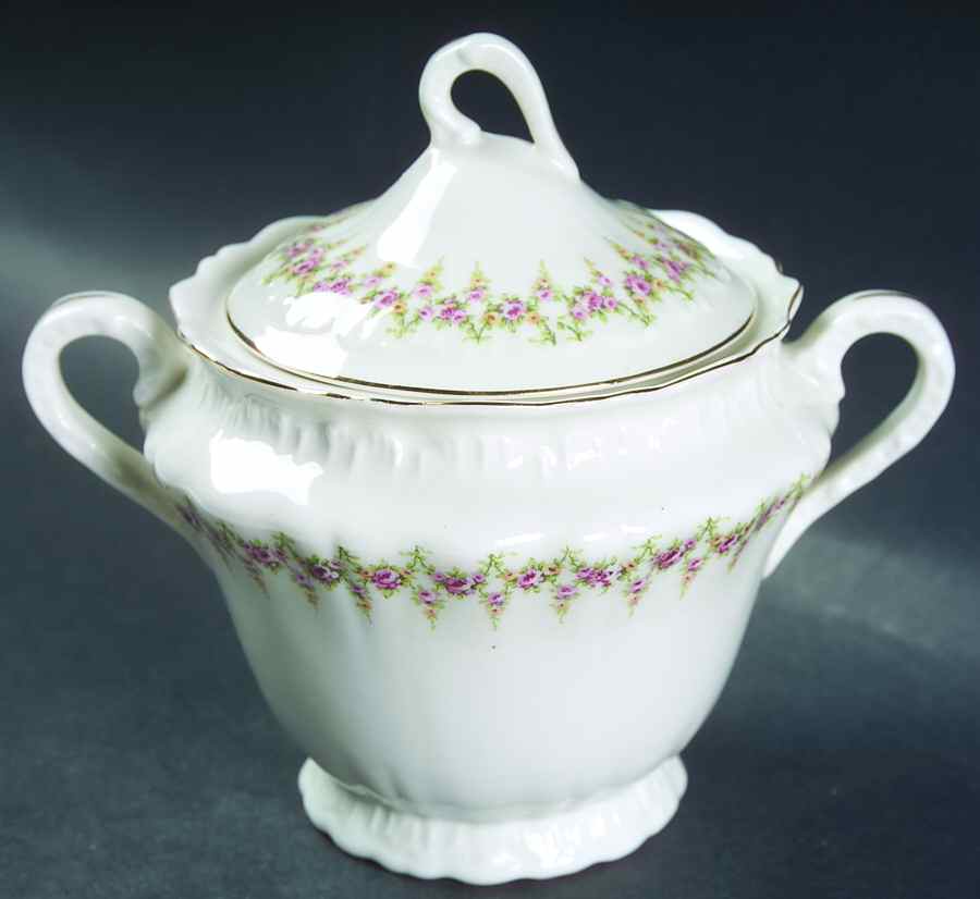 Veronica Sugar Bowl & Lid by Haviland-1