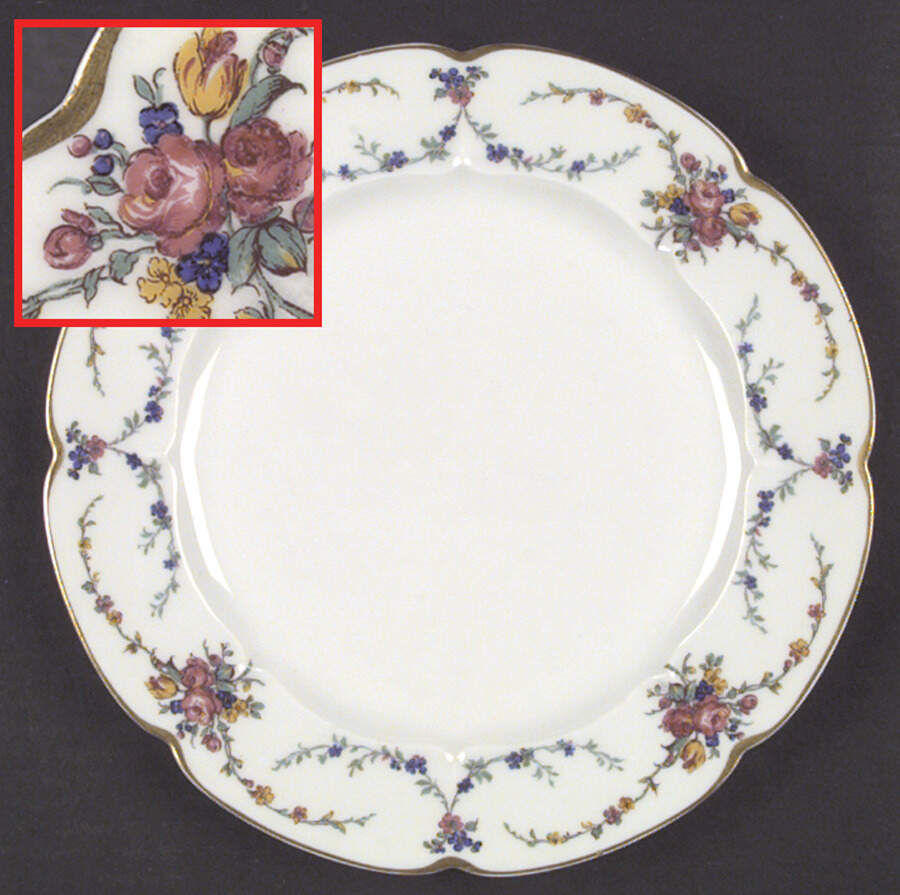 Victoria (Older, Scalloped) Dinner Plate by Haviland-1