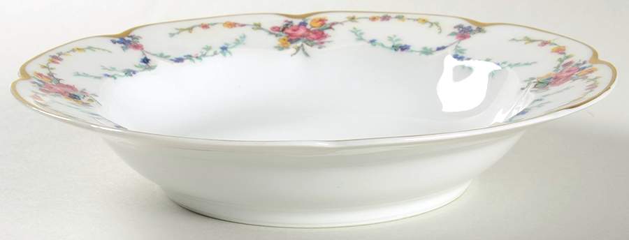 Victoria (Older, Scalloped) Rim Soup Bowl by Haviland-1