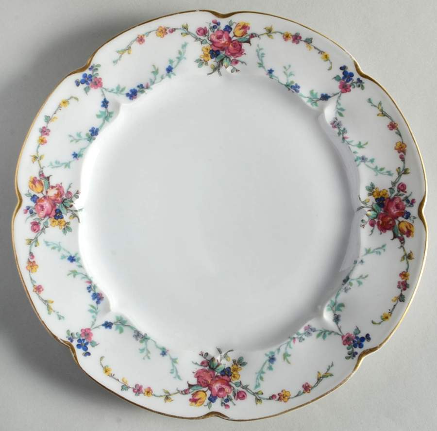 Victoria (Older, Scalloped) Luncheon Plate by Haviland-1
