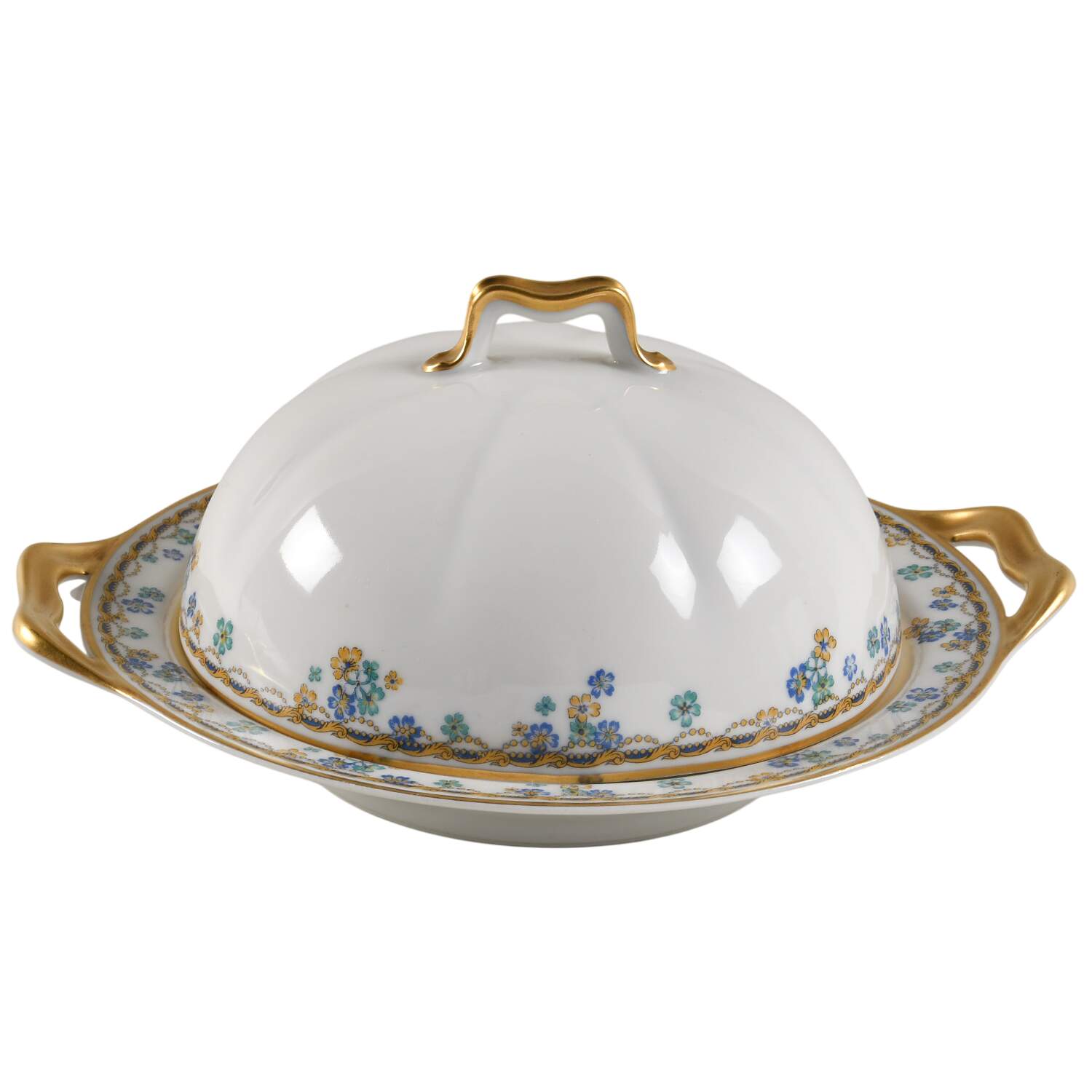 Vincennes Round Covered Butter by Haviland-1