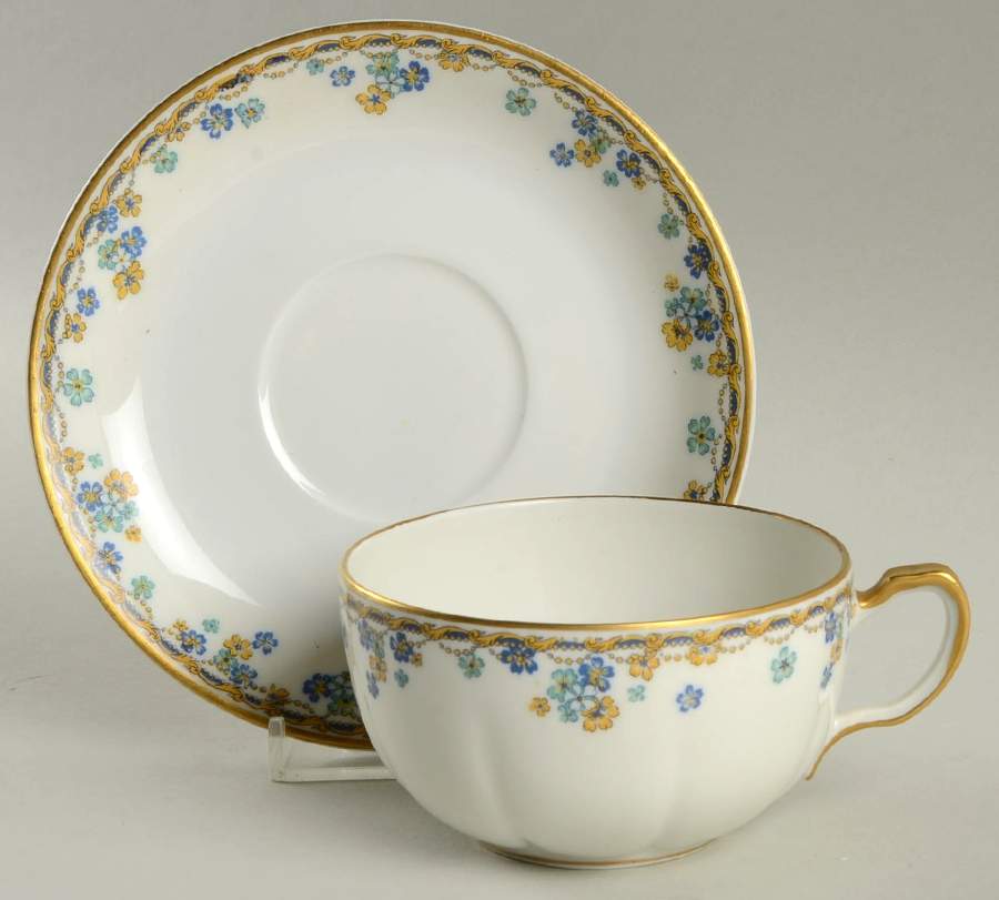 Vincennes Oversized Cup & Saucer Set by Haviland-1