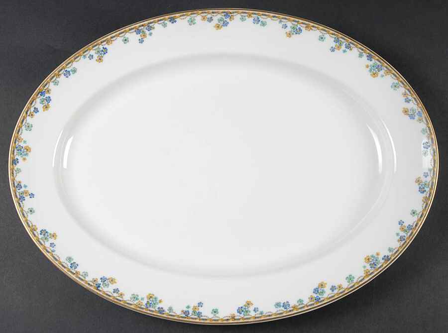 Vincennes 15" Oval Serving Platter by Haviland-1