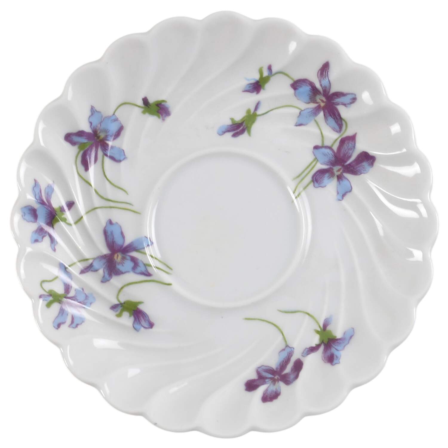 Violettes Saucer for Demitasse Cup by Haviland-1