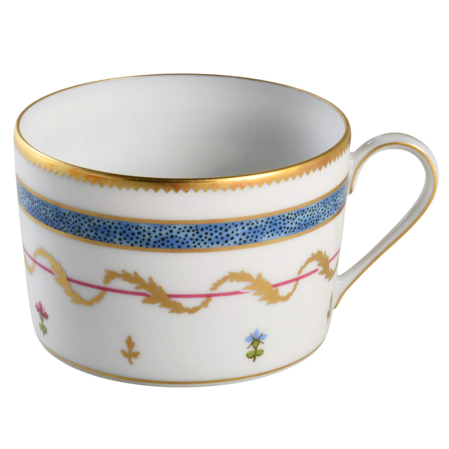 Vieux Paris Blue Flat Cup by Haviland-1