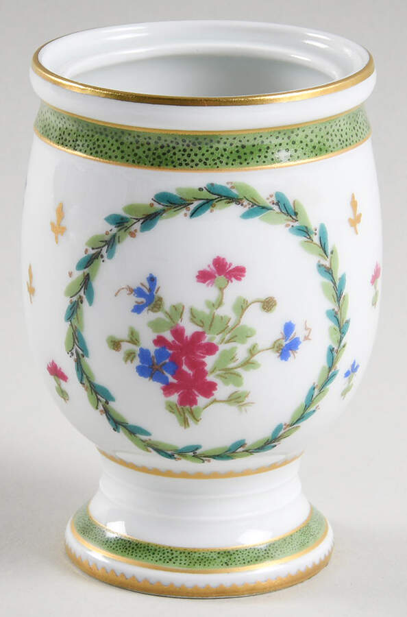 Vieux Paris Green (Vert) Petite Jar No Lid by Haviland-1