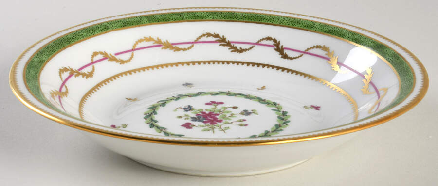 Vieux Paris Green (Vert) Coupe Soup Bowl by Haviland-1