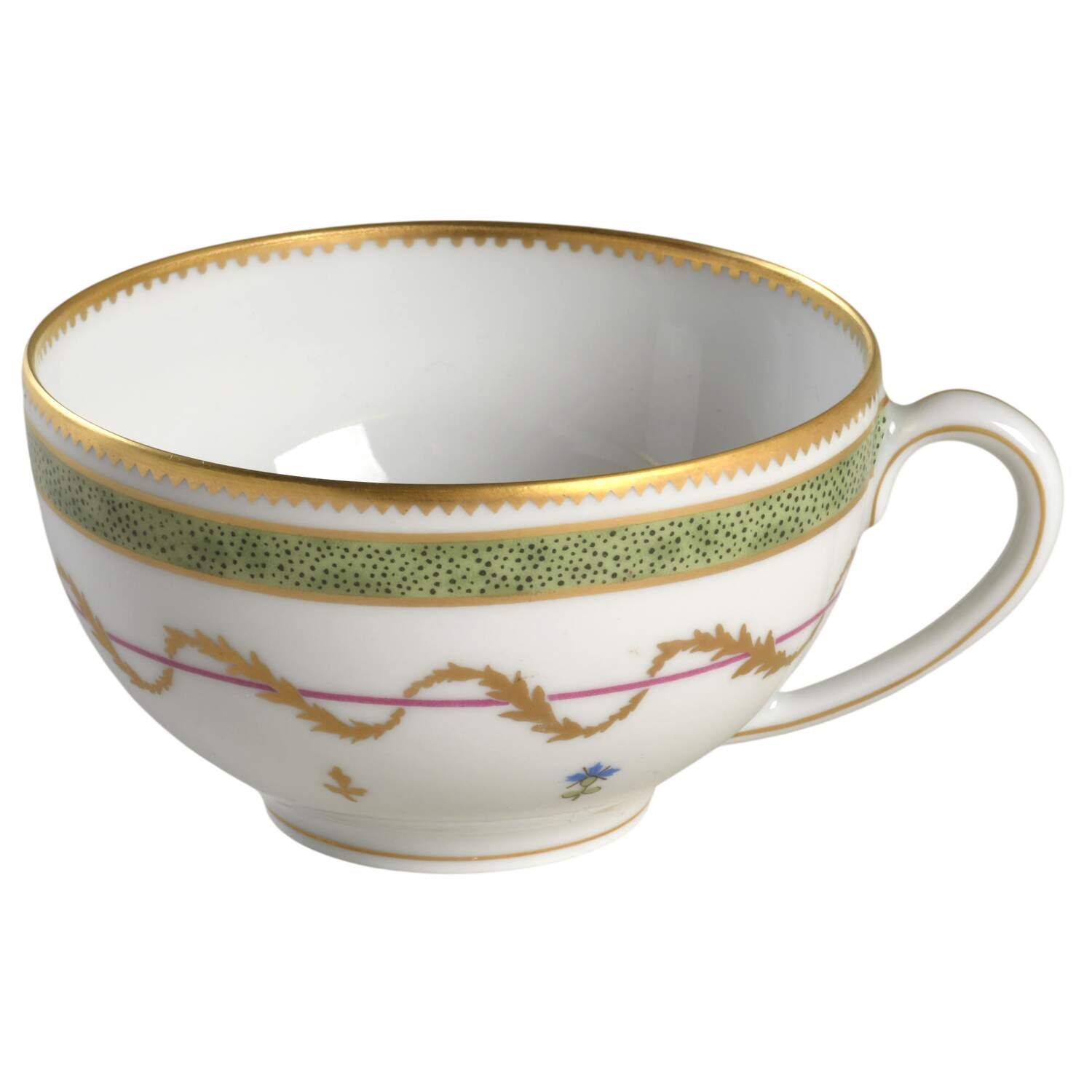 Vieux Paris Green (Vert) Flat Cup by Haviland-1