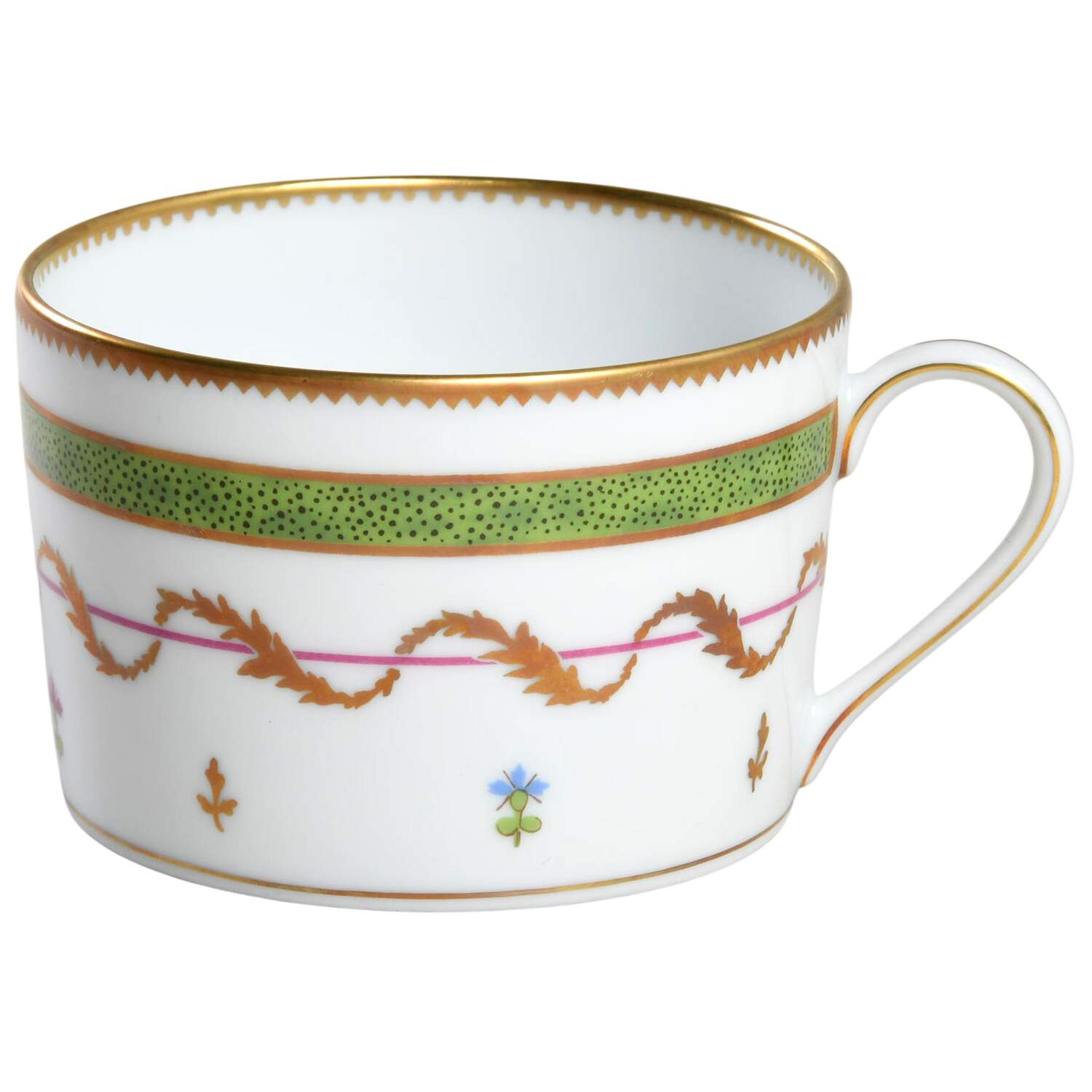 Vieux Paris Green (Vert) Flat Cup by Haviland-1