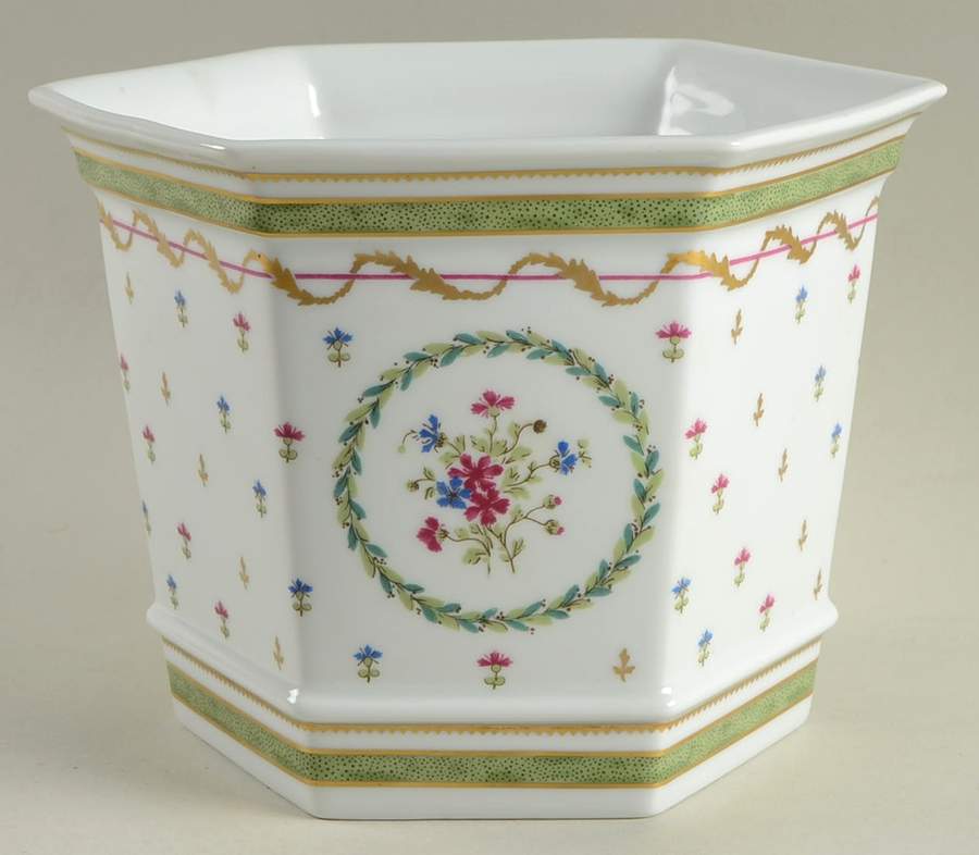 Vieux Paris Green (Vert) Medium Cachepot by Haviland-1