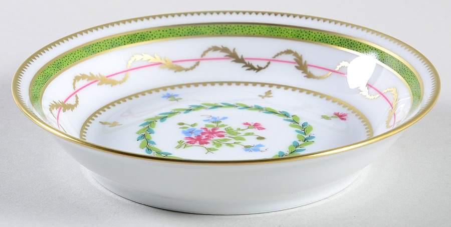 Vieux Paris Green (Vert) Fruit/Dessert (Sauce) Bowl by Haviland-1