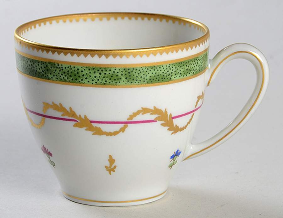 Vieux Paris Green (Vert) Flat Demitasse Cup by Haviland-1