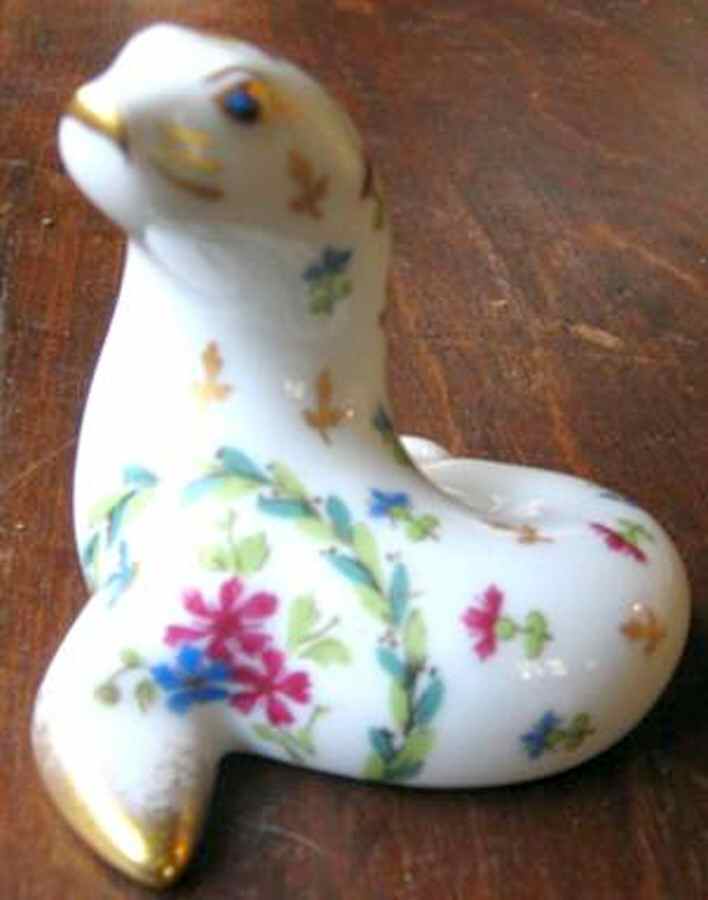 Vieux Paris Green (Vert) Seal Figurine by Haviland-1