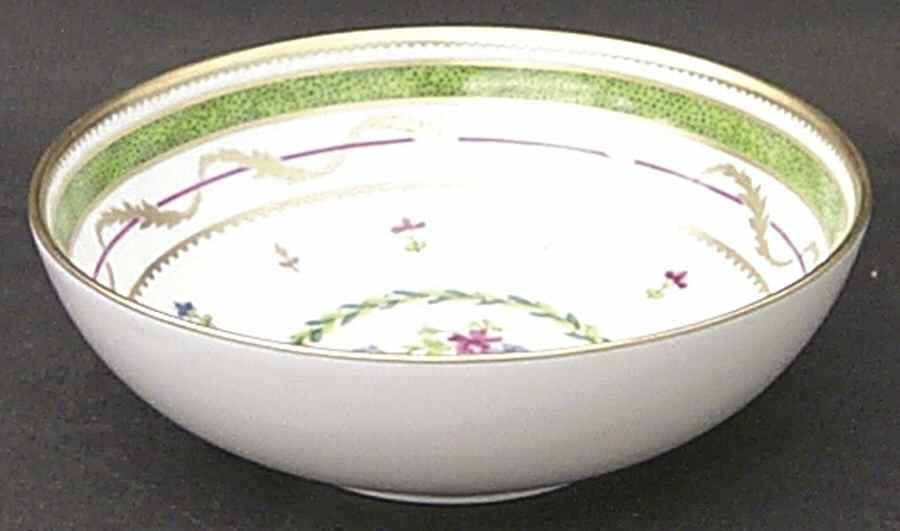 Vieux Paris Green (Vert) Coupe Cereal Bowl by Haviland-1