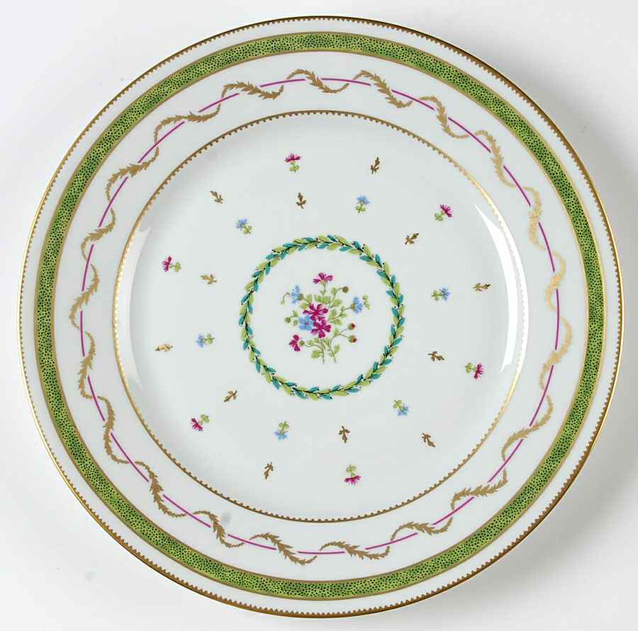 Vieux Paris Green (Vert) Dinner Plate by Haviland-1