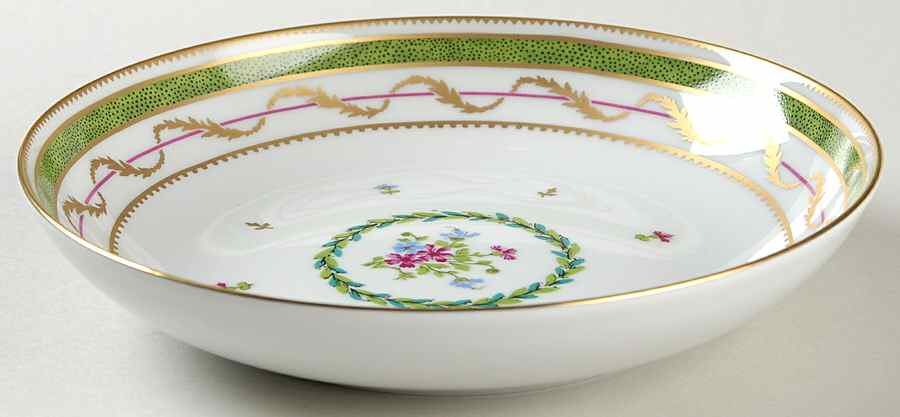 Vieux Paris Green (Vert) Coupe Soup Bowl by Haviland-1
