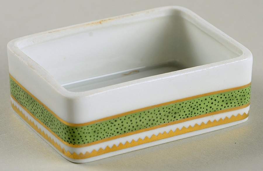 Vieux Paris Green (Vert) Pill Box No Lid by Haviland-1
