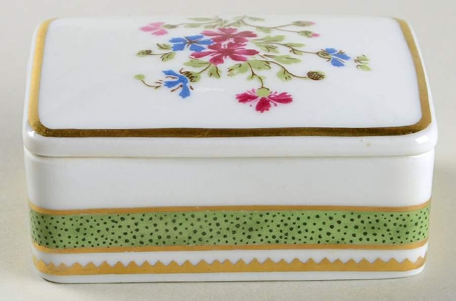 Vieux Paris Green (Vert) Pill Box by Haviland-1