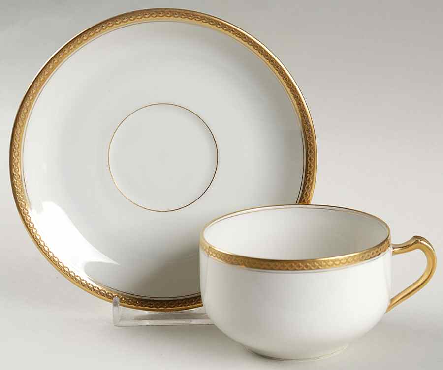 Wellesley  Flat Cup & Saucer Set by Haviland-1
