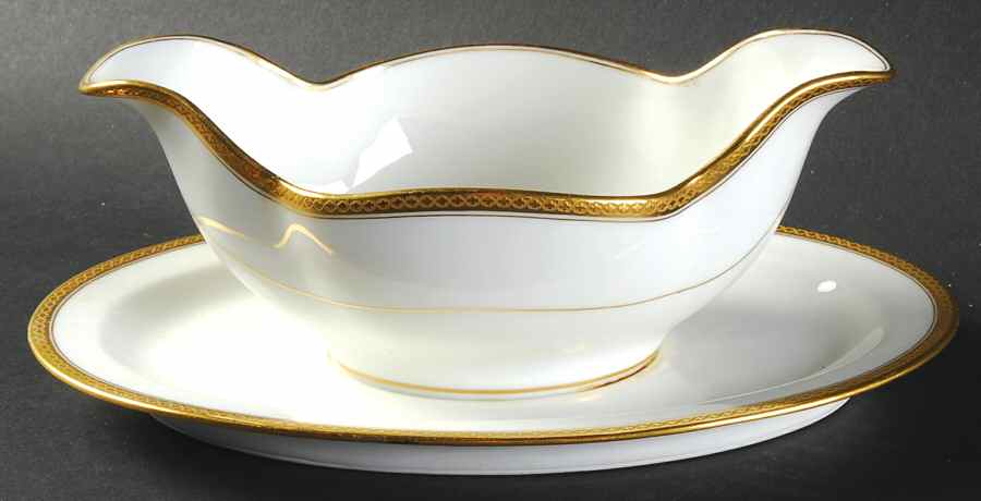 Wellesley  Gravy Boat with Attached Underplate by Haviland-1