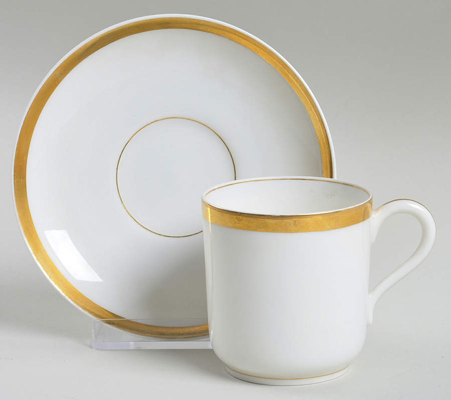 Wedding Ring Flat Demitasse Cup & Saucer Set by Haviland-1