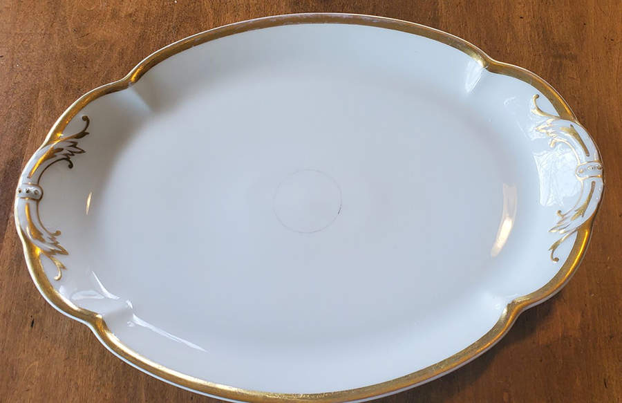 Wedding Ring 17" Oval Serving Platter by Haviland-1