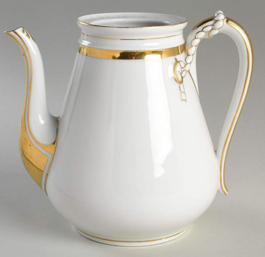 Wedding Ring Coffee Pot No Lid by Haviland-1
