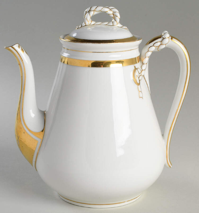 Wedding Ring Coffee Pot & Lid by Haviland-1