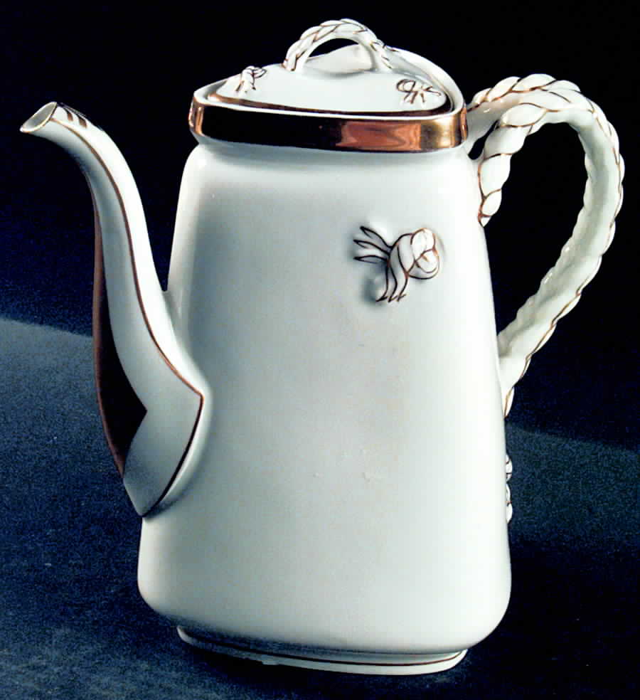 Wedding Ring Coffee Pot & Lid by Haviland-1