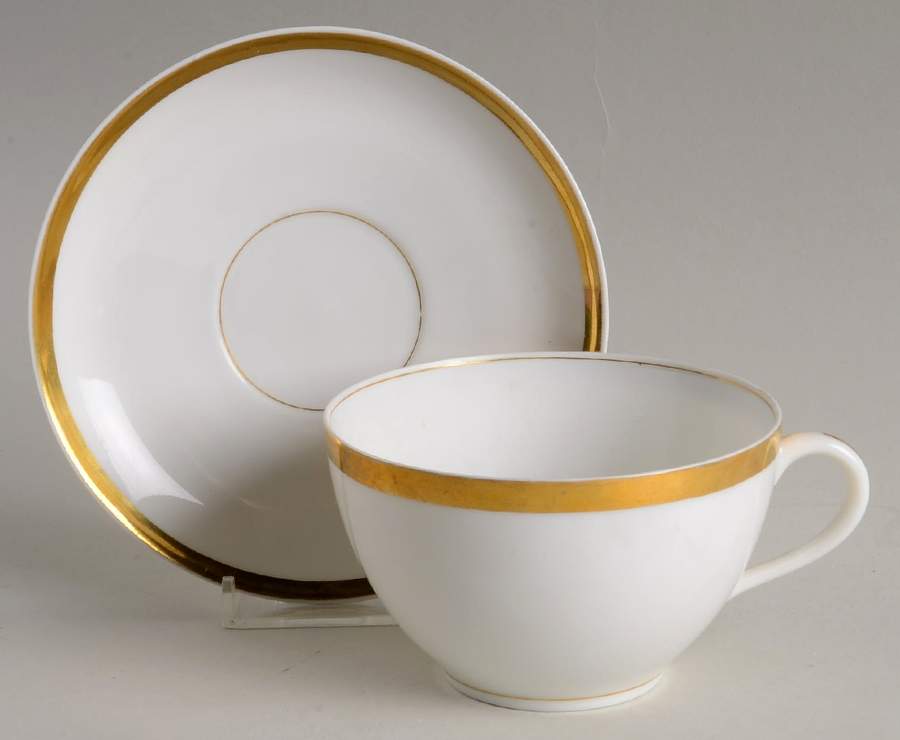Wedding Ring Flat Cup & Saucer Set by Haviland-1